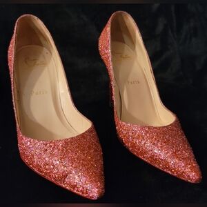Christian Louboutin Pink Glitter 37